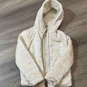 Michael Kors Cream Puffer Jacket